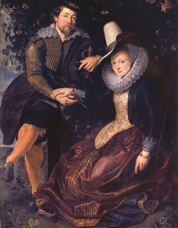 Peter Paul Rubens Rubens with his First wife isabella brant in the Honeysuckle bower China oil painting art